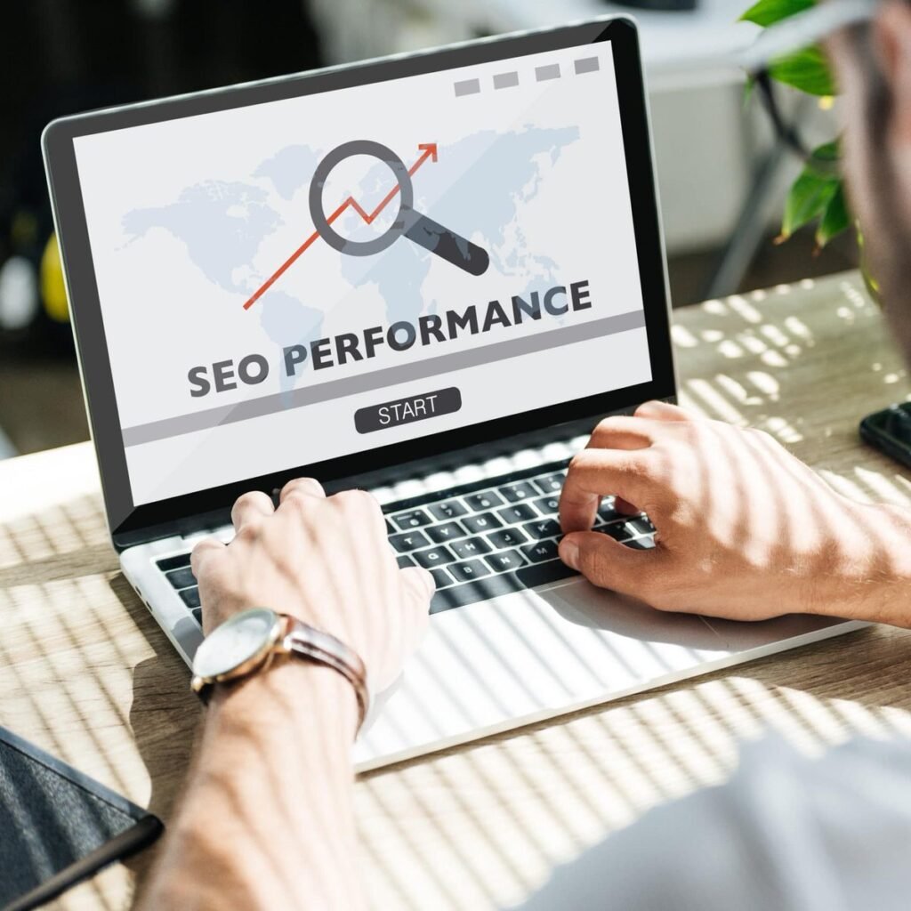 SEO Professional Evaluating Website Performance at SEO Company Bournemouth